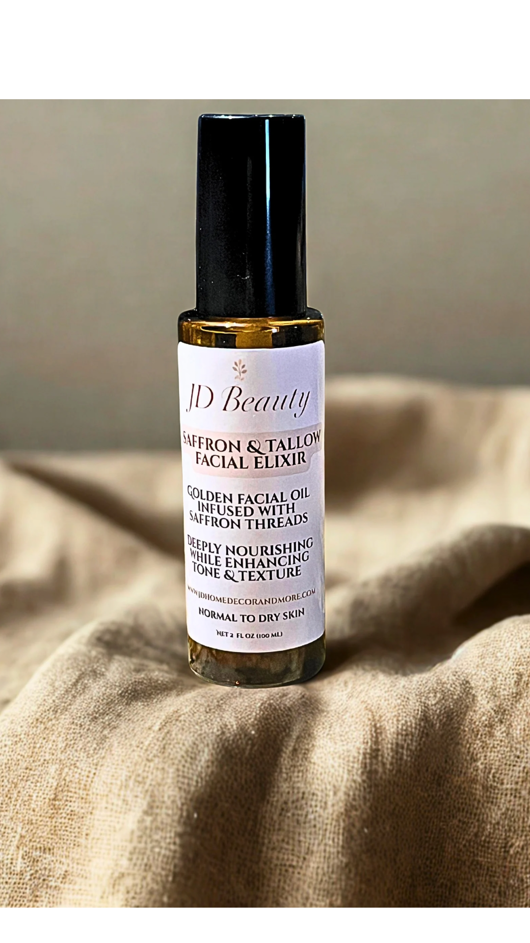 Saffron & Tallow Facial Elixir | Luxury Natural Face Oil 