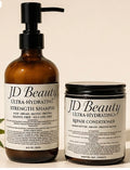 JD Beauty Ultra-Hydrating Shampoo & Repair Conditioner Set | Aloe, Argan, Biotin