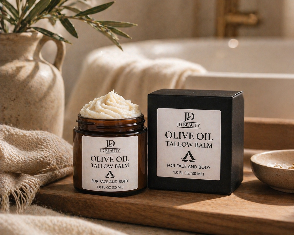 Olive Oil Tallow Balm – Nourishing Face & Body Moisturizer