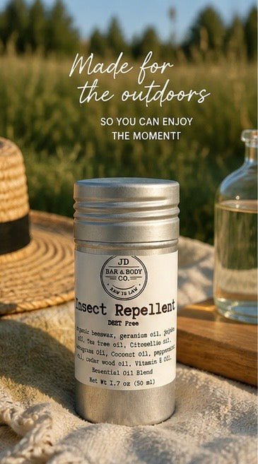 Natural DEET-Free Insect Repellent Balm Stick | Organic Essential Oils