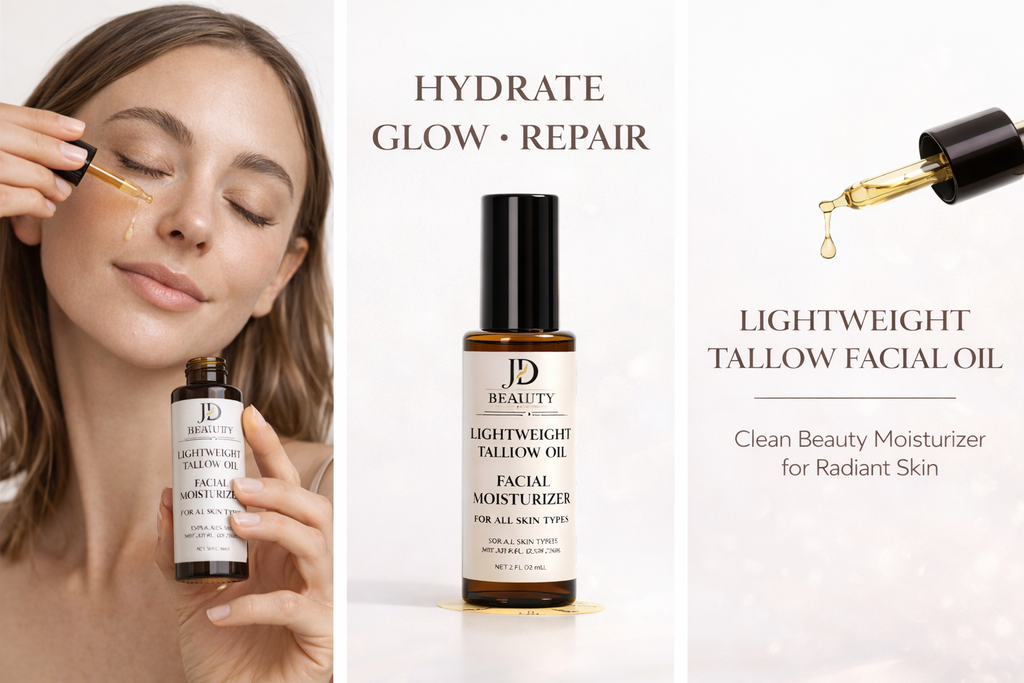 Lightweight Tallow Facial Oil | Natural Face Moisturizer