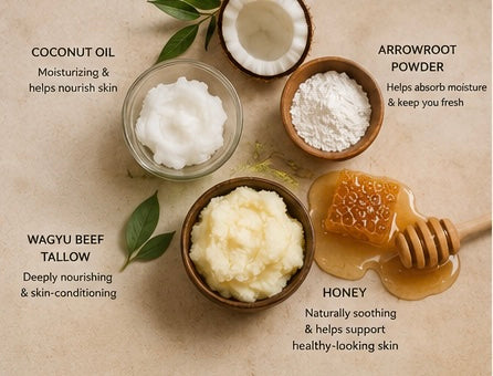JD Beauty Honey Coco Mango Tallow Deodorant | Aluminum-Free Natural Deodorant