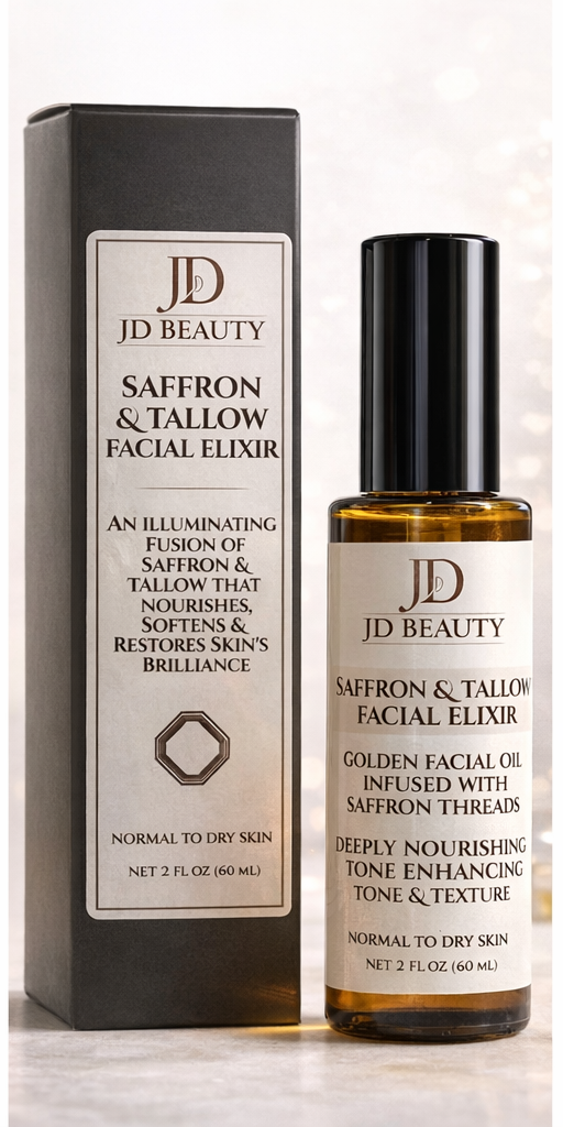 Saffron & Tallow Facial Elixir | Luxury Natural Face Oil 