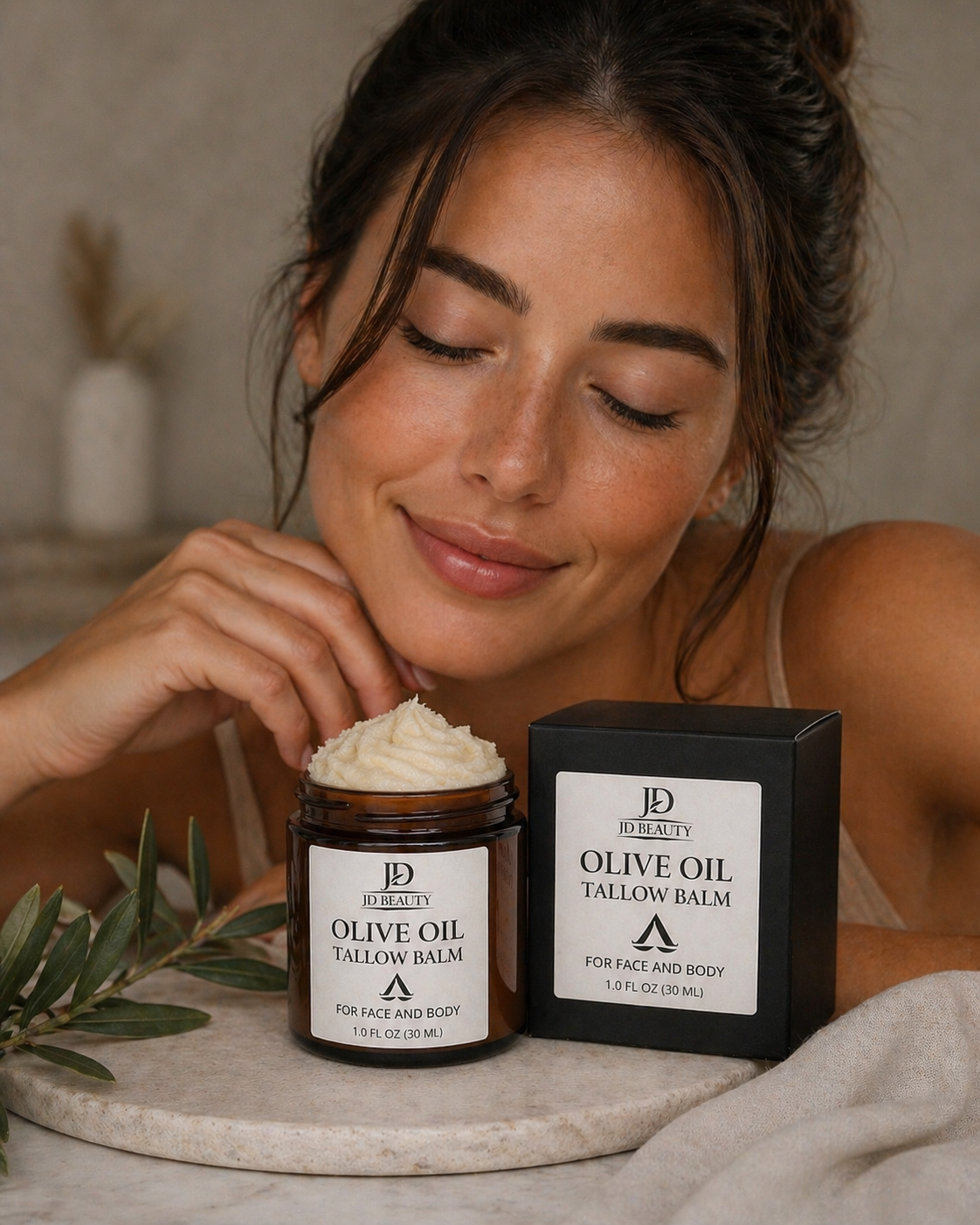 Olive Oil Tallow Balm – Nourishing Face & Body Moisturizer