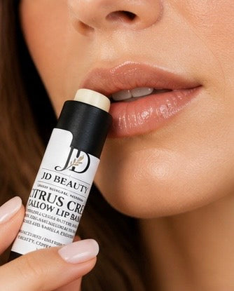 Citrus Crème Tallow Lip Balm | Organic Nourishing Lip Treatment
